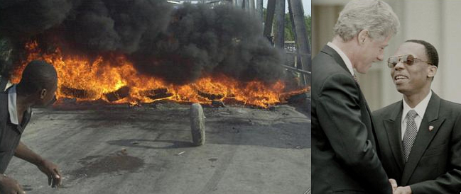 Aristide-shoots-Haiti